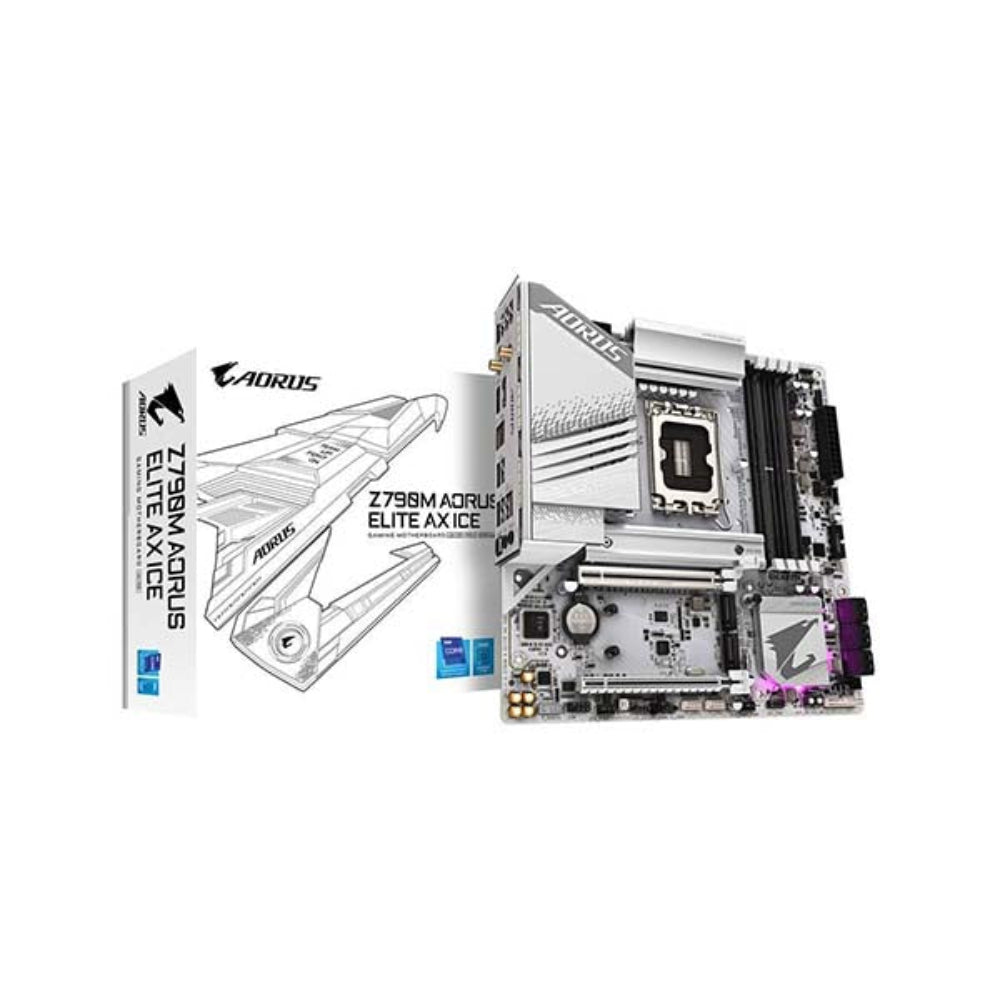 GIGABYTE Z790M Aorus Elite AX ICE DDR5 Intel Motherboard