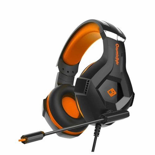 COSMIC BYTE H11 3.5mm Wired Stereo Gaming Headphone With Mic ( Orange ) ( PC/PS4/X Box One/Laptops/Mobiles )