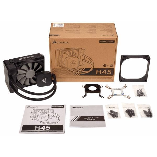 CORSAIR Hydro Series H45 120mm CPU Liquid Cooler (Black)