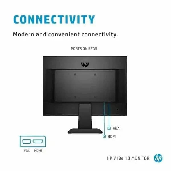 HP V19E 19 Inch FHD 60Hz TN Panel 5MS Monitor