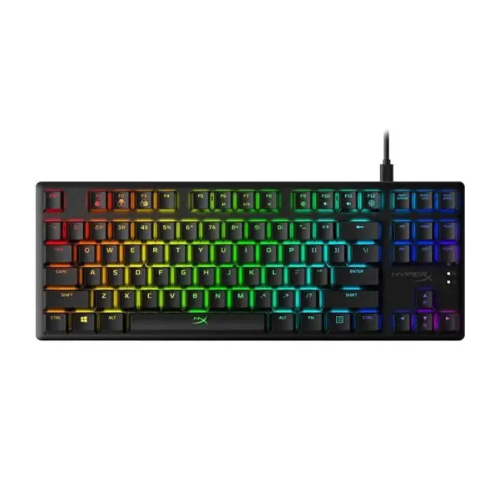 HYPERX Alloy Origins Core RGB Tenkeyless Mechanical Wired Gaming Keyboard ( Black ) ( Linear Red )
