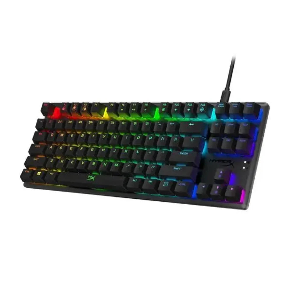 HYPERX Alloy Origins Core RGB Tenkeyless Mechanical Wired Gaming Keyboard ( Black ) ( Linear Red )