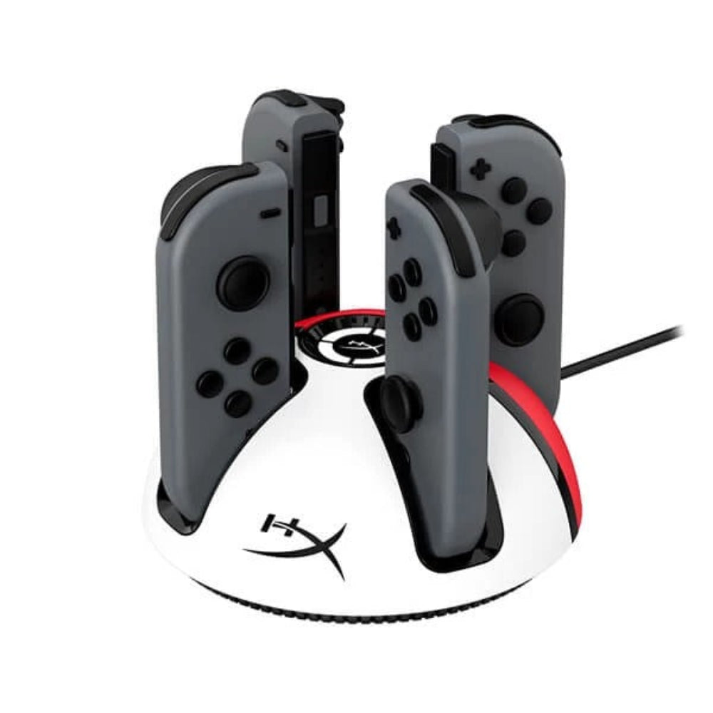 HYPERX ChargePlay Quad 2 Nintendo Switch Controller Charger ( White/Red )