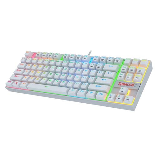REDRAGON Kumara K552 Tenkeyless Wired Gaming Keyboard ( White ) (Blue Switch )
