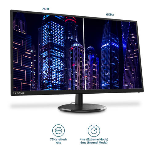 Lenovo D32q-20 31.5 Inch QHD 75Hz IPS Panel 4MS AMD Freesync Monitor
