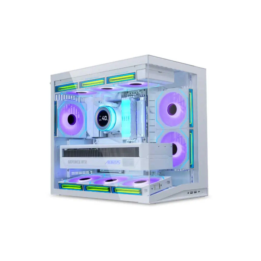 LIAN Li O11 Dynamic Mini V2 Flow ATX Mid Tower Cabinet ( White )