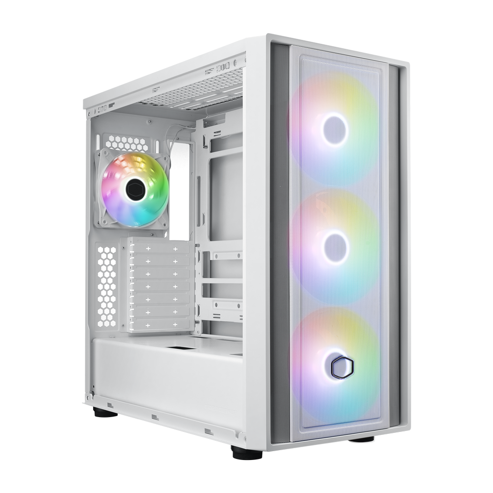 COOLER MASTER MB600 ARGB ATX Mid Tower Cabinet (White)