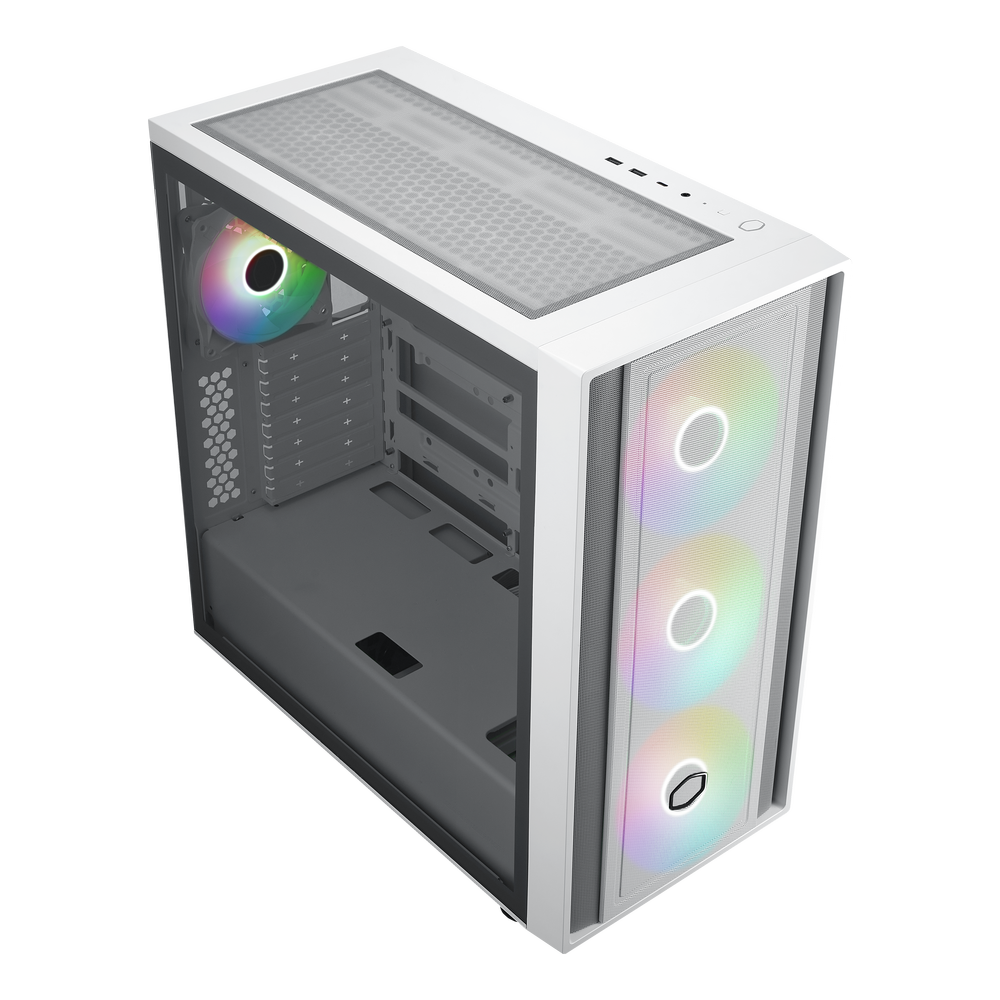 COOLER MASTER MB600 ARGB ATX Mid Tower Cabinet (White)