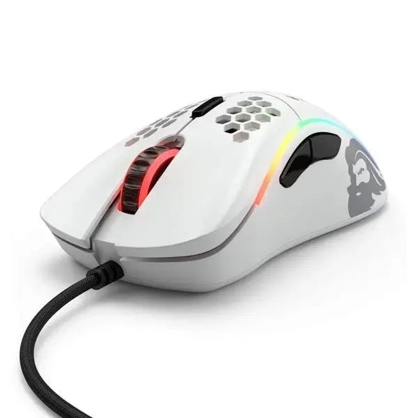GLORIOUS Model O Wired Ambidextrous Gaming Mouse ( 12000DPI / 6 Macro Buttons ) ( Go-White ) (Matte White)