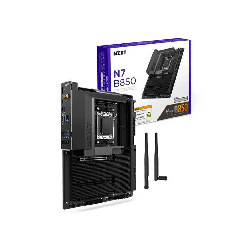 NZXT N7 B850 Wifi DDR5 AMD Motherboard (Black)