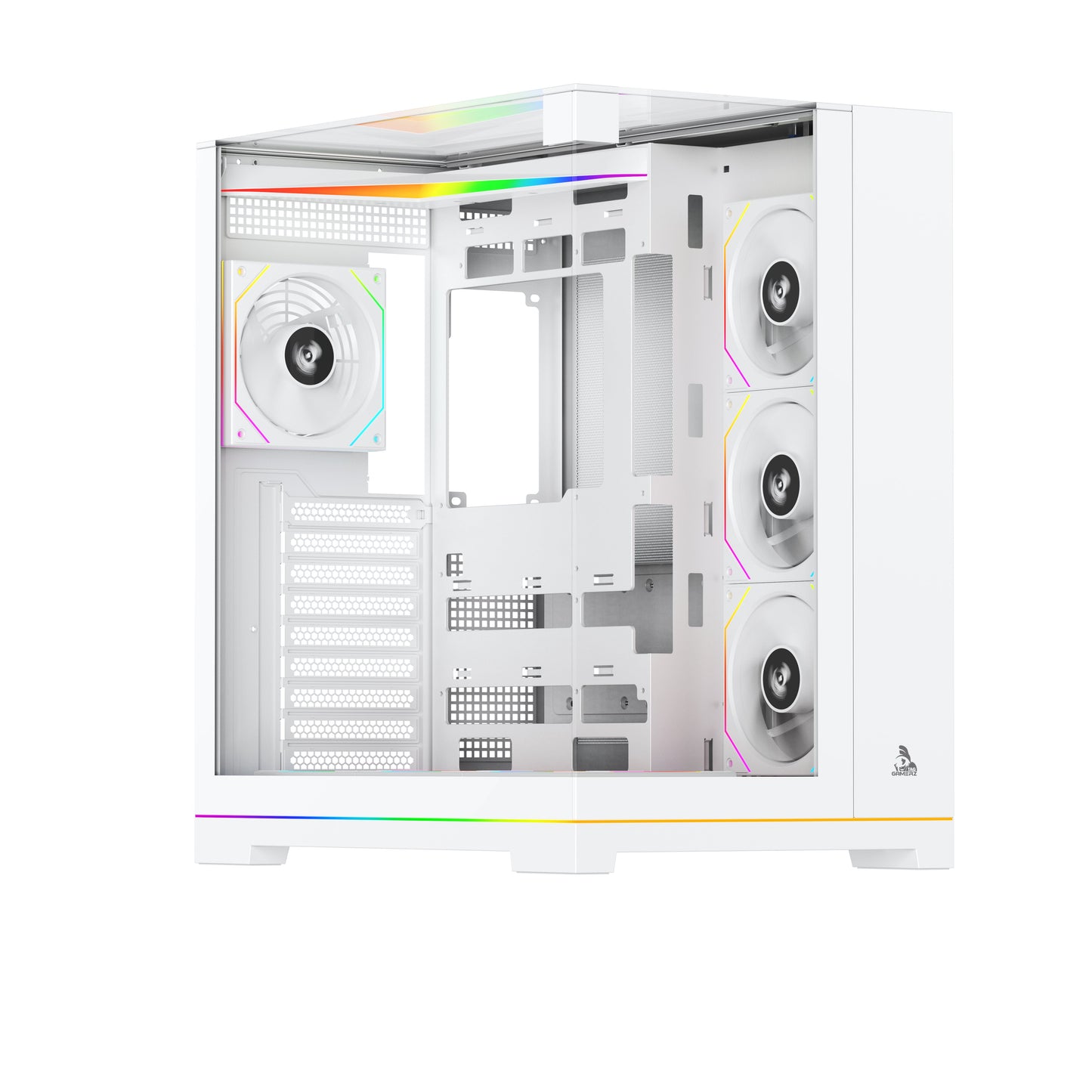TAG Gamerz Supernova ARGB EATX Mid Tower Cabinet (White)