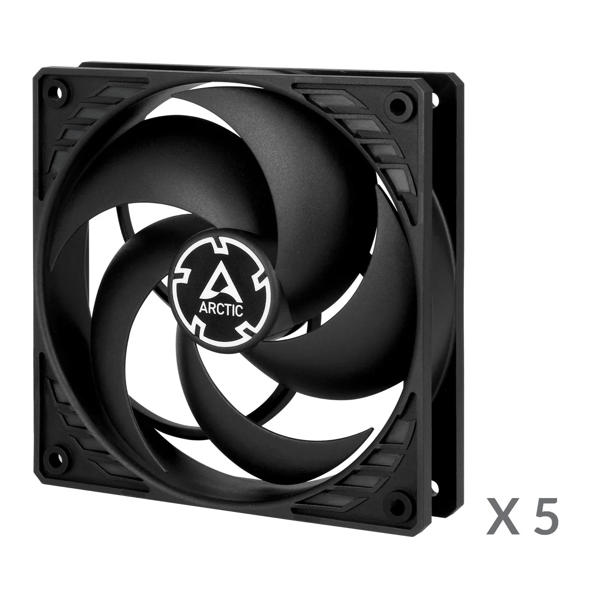 ARCTIC P12 Non-RGB 120mm Cabinet Fan ( Black ) ( Five Pack )