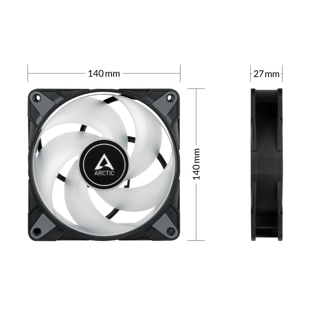ARCTIC P14 PWM PST ARGB 140mm CPU Cabinet Fan ( Black )