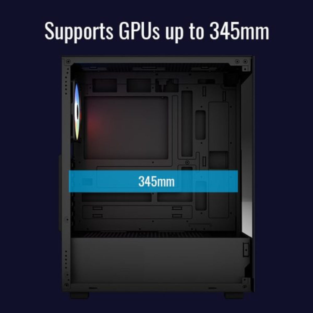 AEROCOOL Pivot RGB ATX Mid Tower Cabinet (Black)