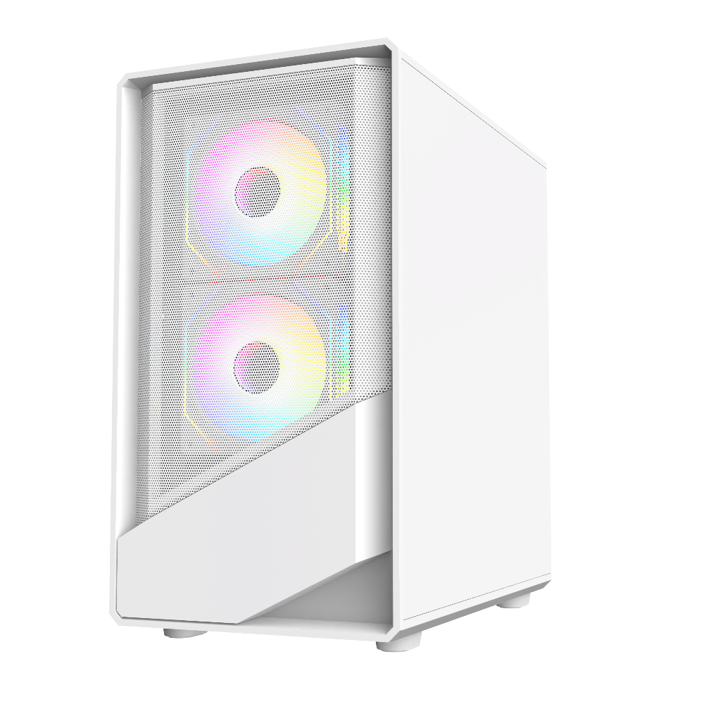 TAG Gamerz Starlight ARGB MATX Mid Tower Cabinet (White)