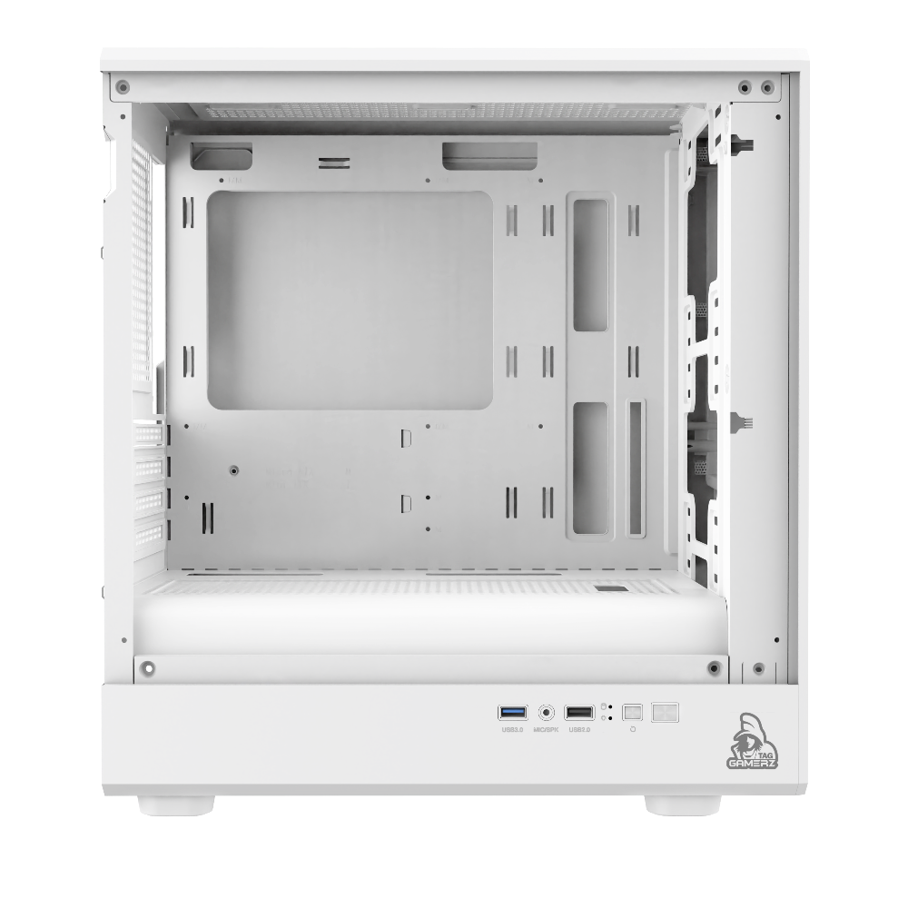 TAG Gamerz Starlight ARGB MATX Mid Tower Cabinet (White)