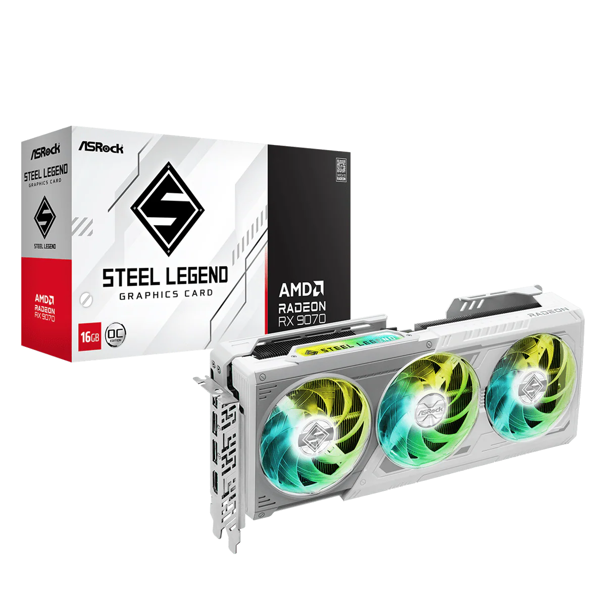 ASROCK Radeon RX 9070 Steel Legend OC 16GB AMD Graphic Card