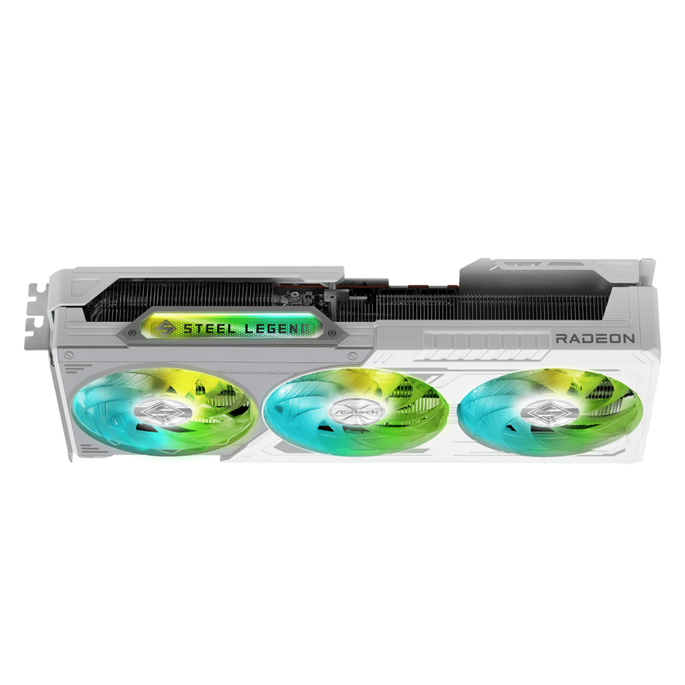 ASROCK Radeon RX 9070 XT Steel Legend White 16GB AMD Graphic Card