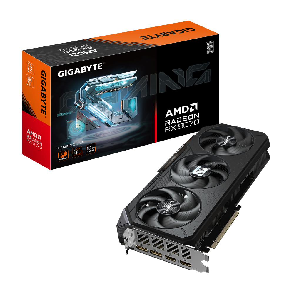 GIGABYTE Radeon RX 9070 Gaming OC 16GB AMD Graphic Card