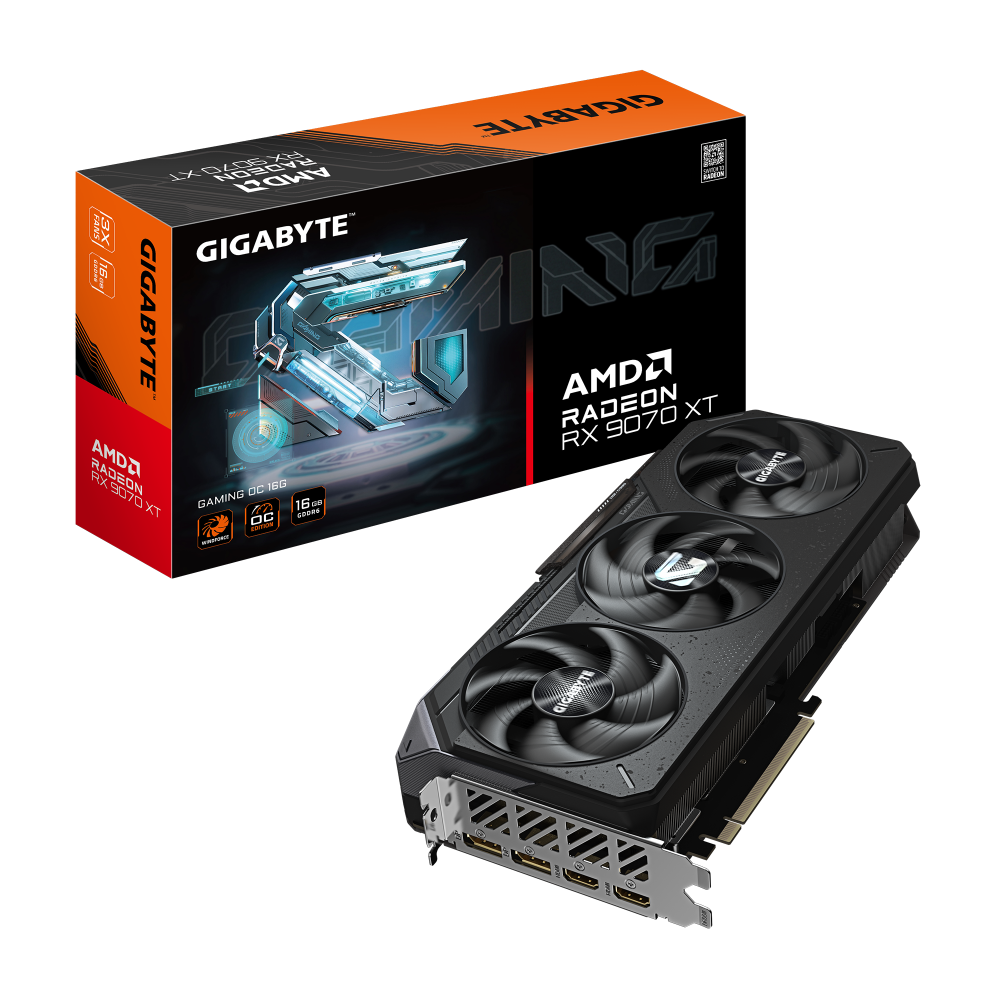 GIGABYTE Radeon RX 9070 XT Gaming OC 16GB AMD Graphic Card