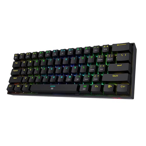 REDRAGON K630 Dragonborn 60% Mechanical Wired Gaming Keyboard ( Black ) ( Red Switch )