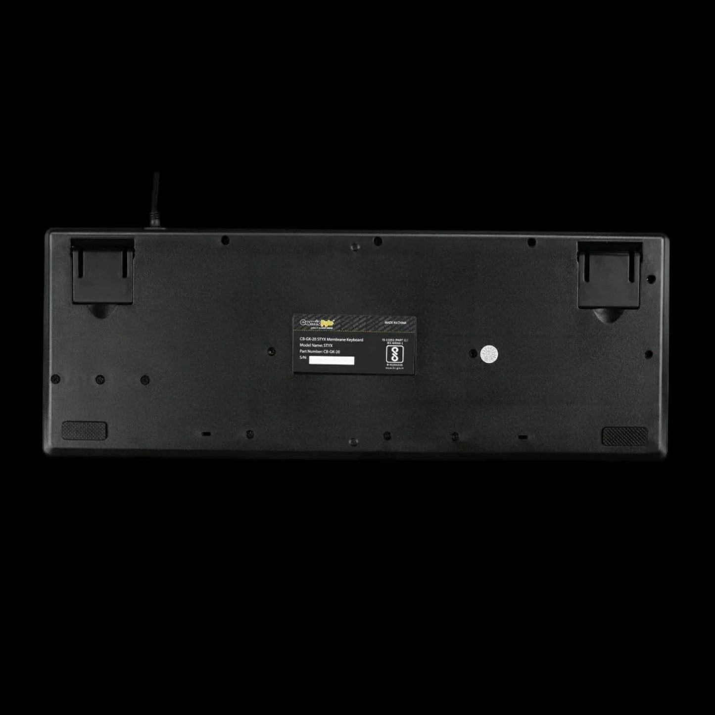 COSMIC BYTE Styx Tenkeyless Membrane Wired Gaming Keyboard ( Black )