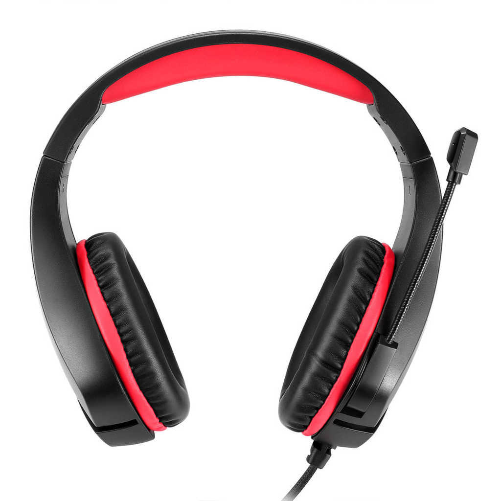 COSMIC BYTE Stardust Wired Stereo Gaming Headphone With Gaming Mic ( Red ) ( PC/PS4/PS5/Mac/OS )
