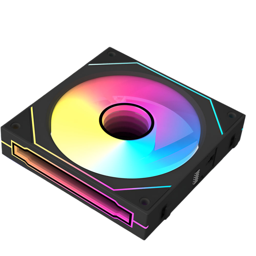 ANT ESPORTS Stackerflow 120mm ARGB Cabinet Fan ( Black ) ( Triple Pack )