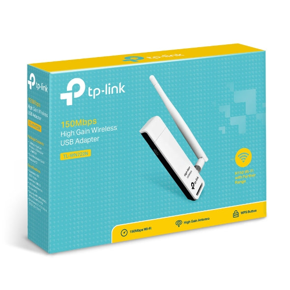 TPLink TL-WN722N 150Mbps High Gain Wireless USB Adapter