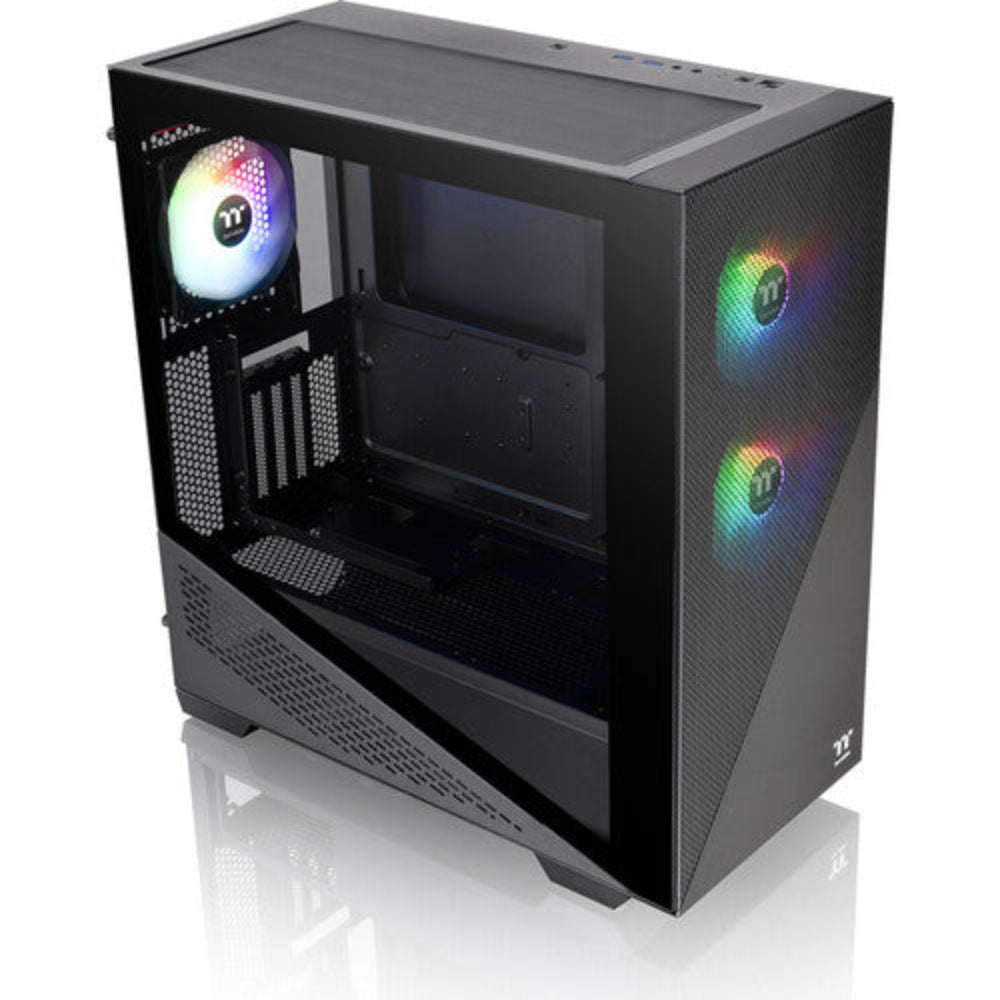 THERMALTAKE Divider 370 TG ARGB ATX Mid Tower Cabinet ( Black )