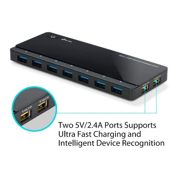 TPLink UH720 USB 3.0 7-Port Hub with 2 Charging Ports