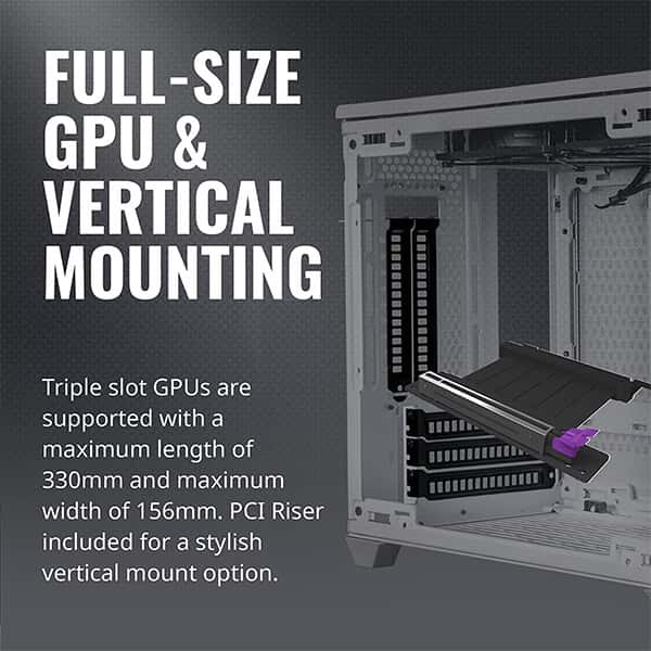 COOLER MASTER NR200P ITX Mid Tower Cabinet (White)