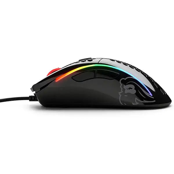 GLORIOUS Model D Wired Ergonomic Gaming Mouse ( GLO-MS-DW-MB ) ( 12000DPI / 6 Macro Buttons ) ( Glossy Black )