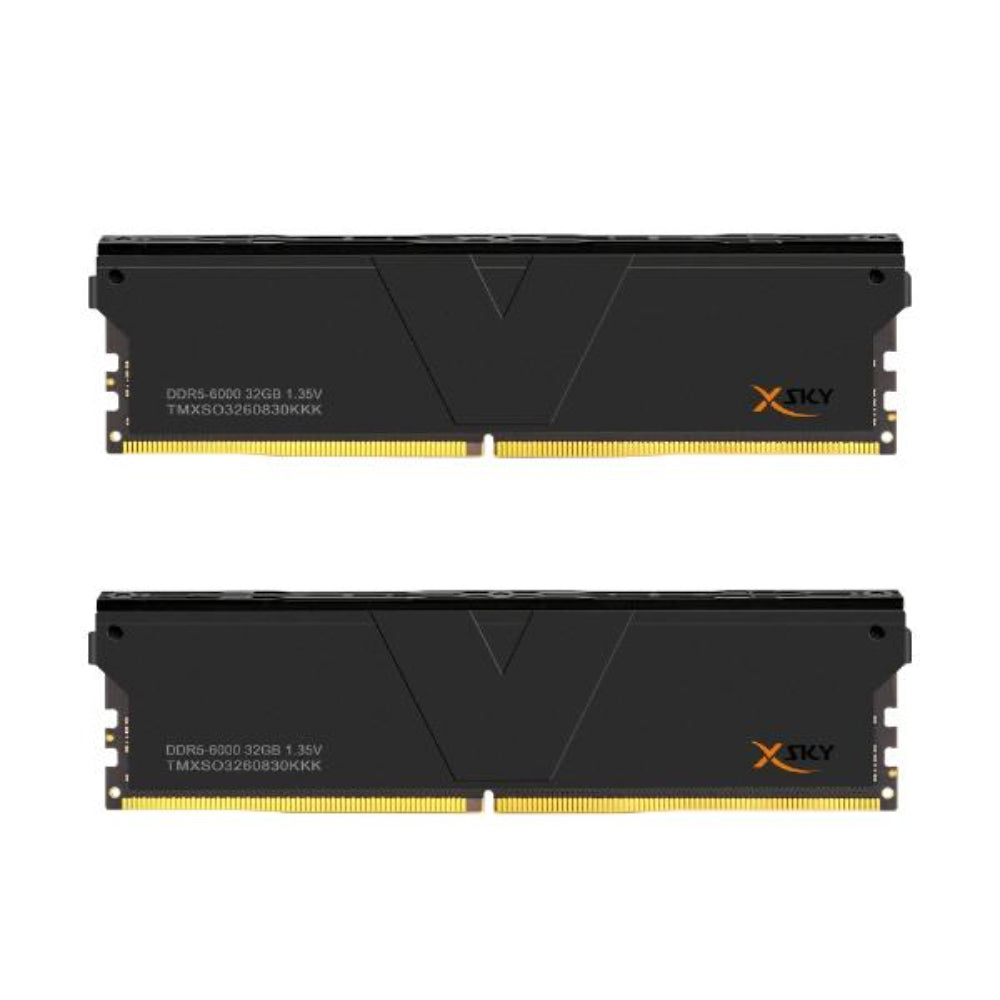 V-COLOR Manta XSky 64GB ( 32GB x 2 ) 6000Mhz DDR5 RAM (Black) ( CL30 )