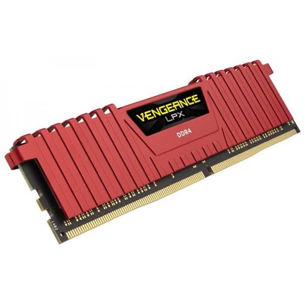 CORSAIR Vengeance LPX 16GB ( 16GB x 1 ) 3000MHz DDR4 RAM ( Red ) ( CL16 )