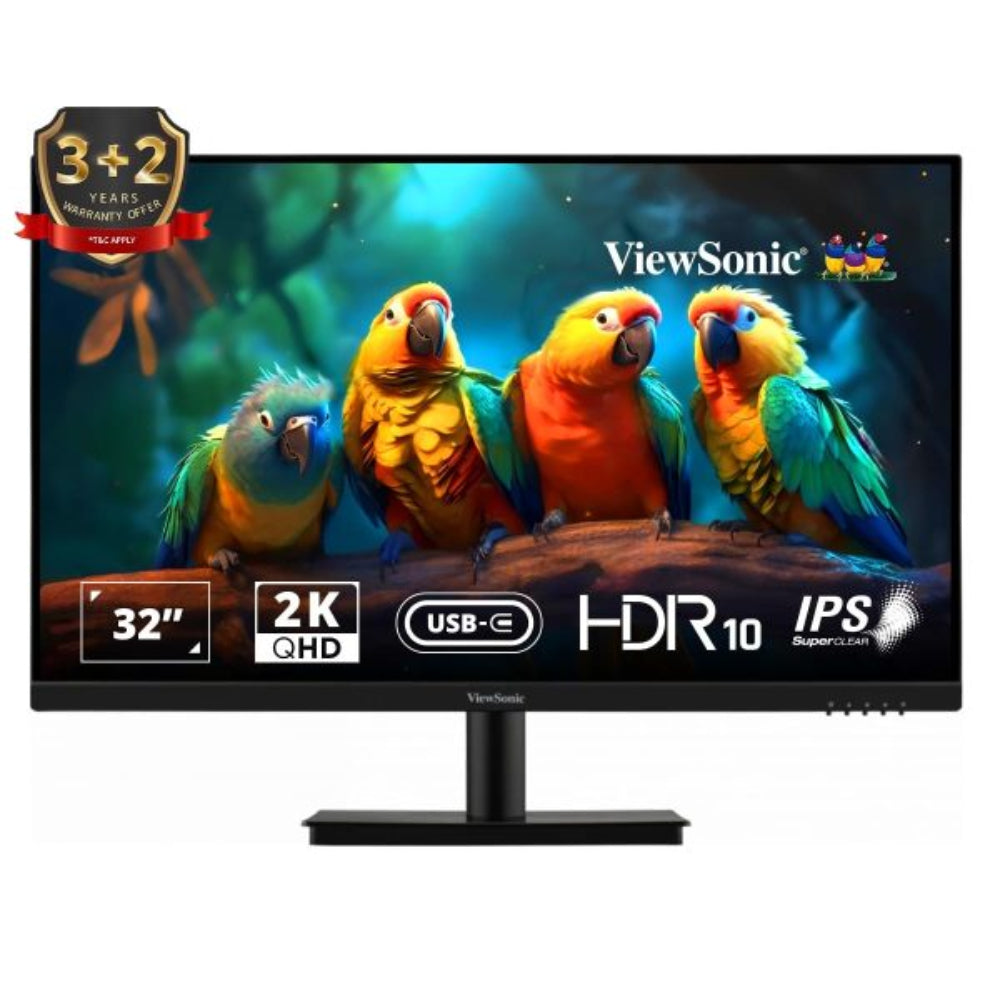 VIEWSONIC VA3209U 32 Inch 2K QHD 75Hz IPS Panel 104% SRGB 4MS AMD Freesync Gaming Monitor