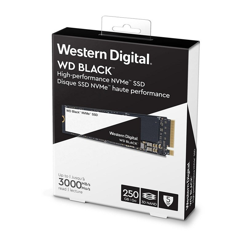 WESTERN DIGITAL Black 250GB M.2 NVME Gen3 Solid State Drive (SSD)