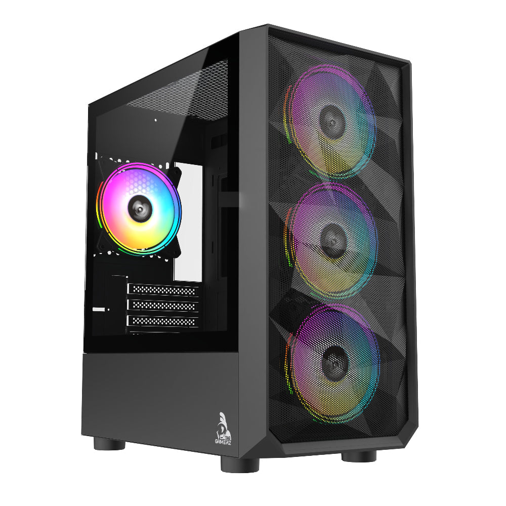 TAG Gamerz Pulser ARGB MATX Mid Tower Cabinet (Black)