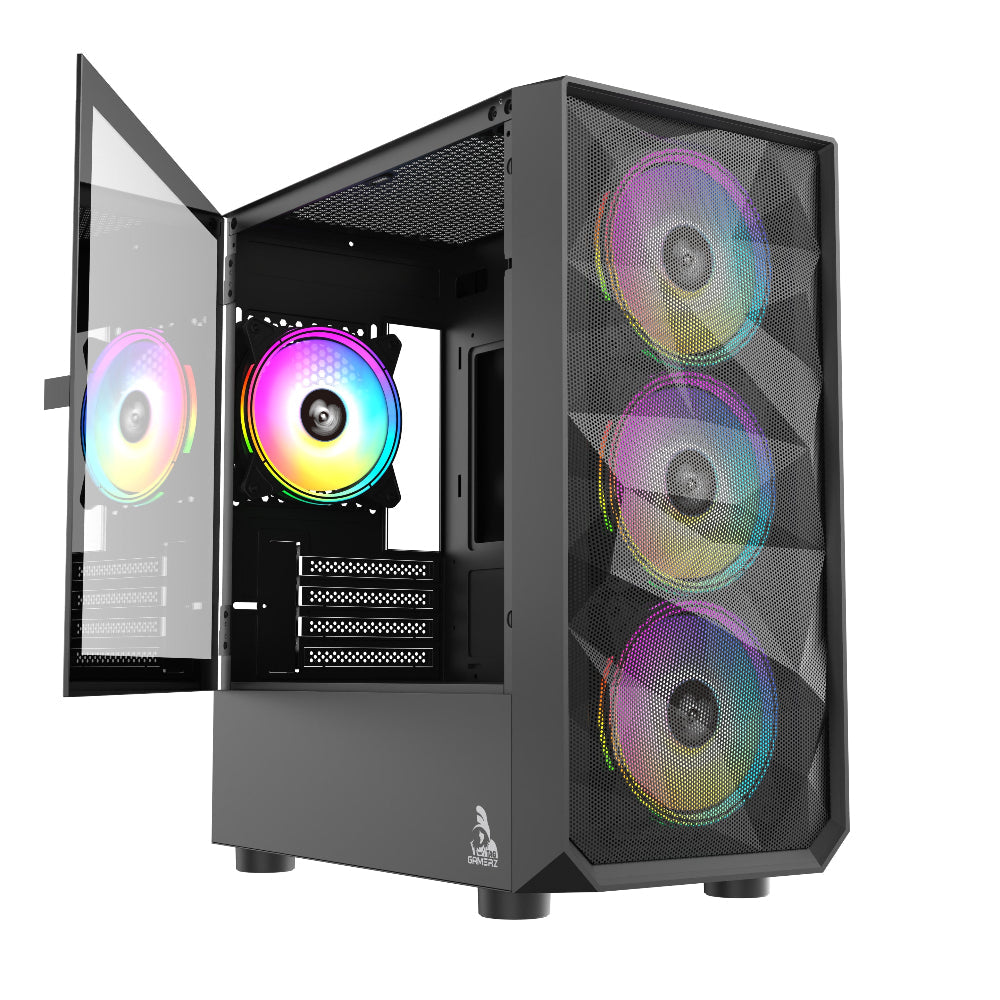 TAG Gamerz Pulser ARGB MATX Mid Tower Cabinet (Black)