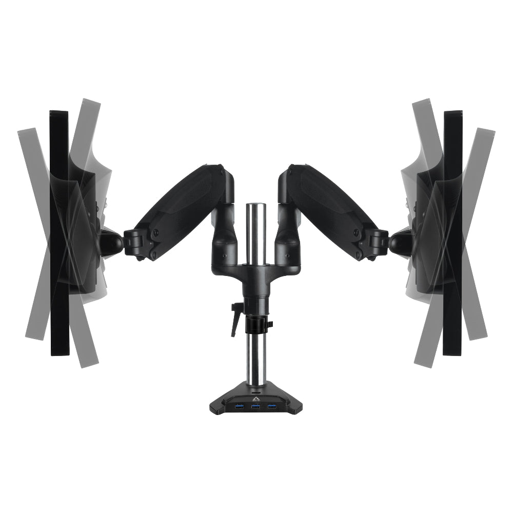 ARCTIC Z2-3D Gen-3 desk mount gas spring dual monitor arm