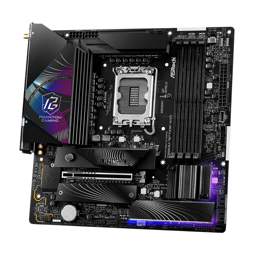 ASROCK Phantom Gaming Z890M Riptide Wifi 6E DDR5 Intel Motherboard