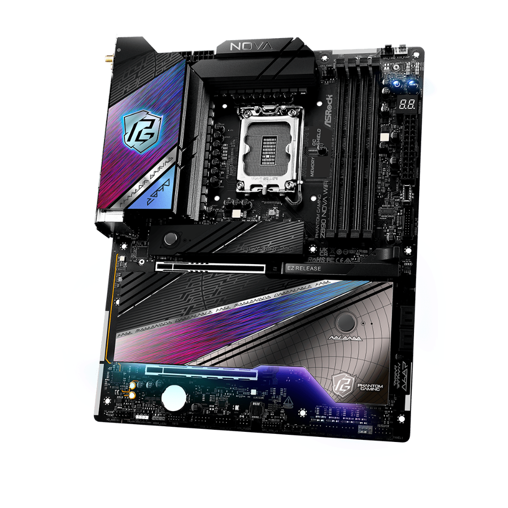 ASROCK Phantom Gaming Z890 Nova Wifi DDR5 Intel Motherboard ( Black )