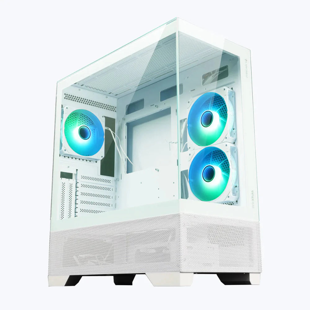 ZEBRONICS Atlas ATX Mid Tower Cabinet ( White )