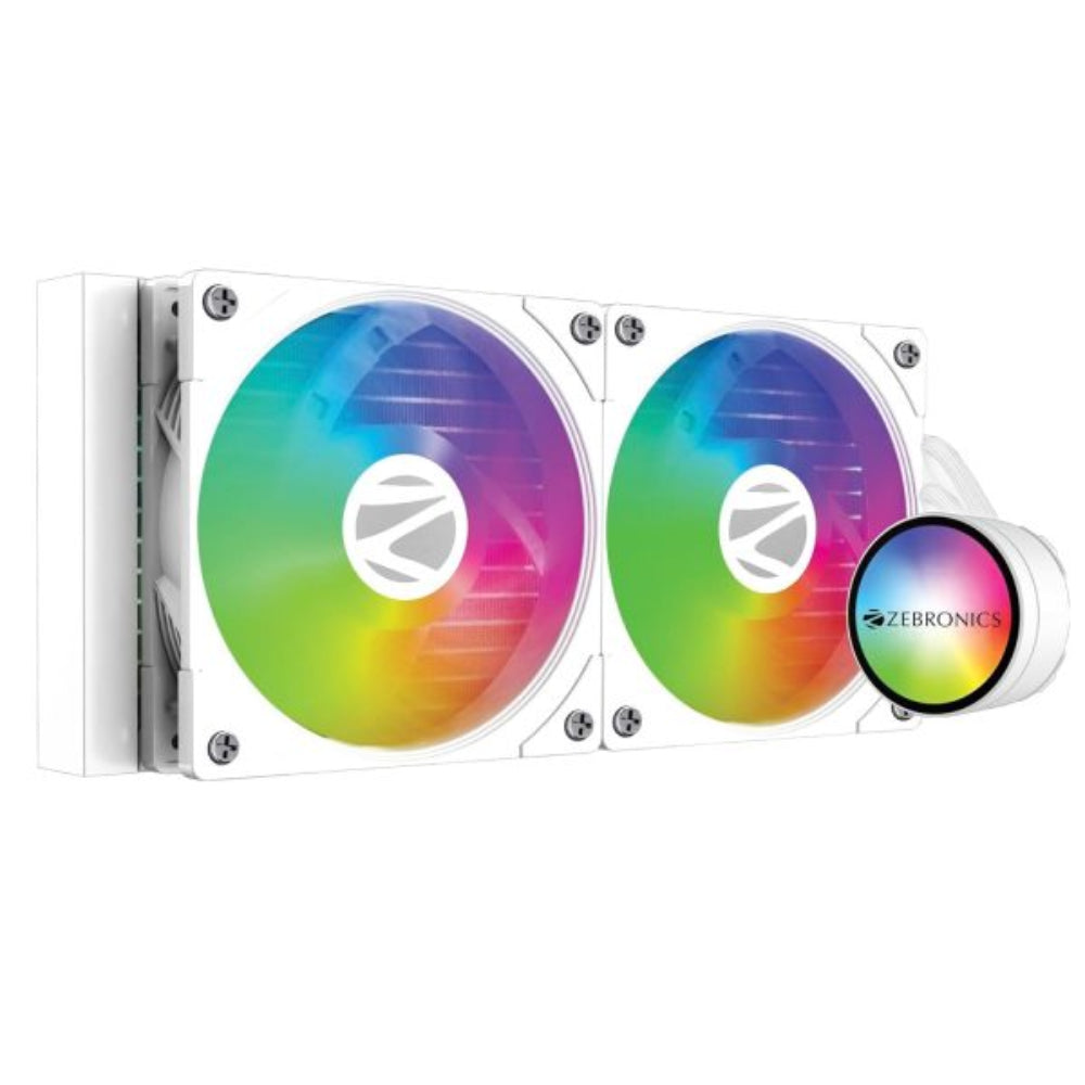 ZEBRONICS ZEB AIO240AW ARGB 240mmCPU Liquid Cooler ( White )