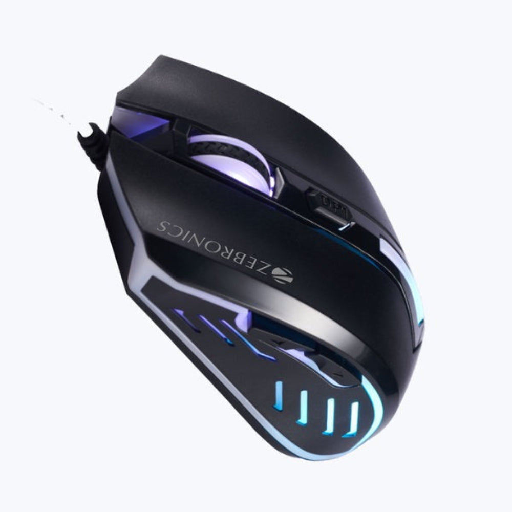 ZEBRONICS Sniper Optical WIred Ergonomic Gaming Mouse ( 2400DPI / 6 Macro Button ) ( Black )