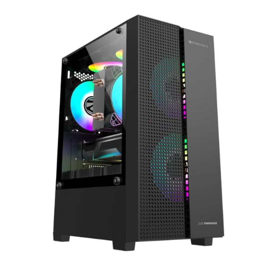 ZEBRONICS Twoface ARGB MATX Mini Tower Cabinet ( Black )