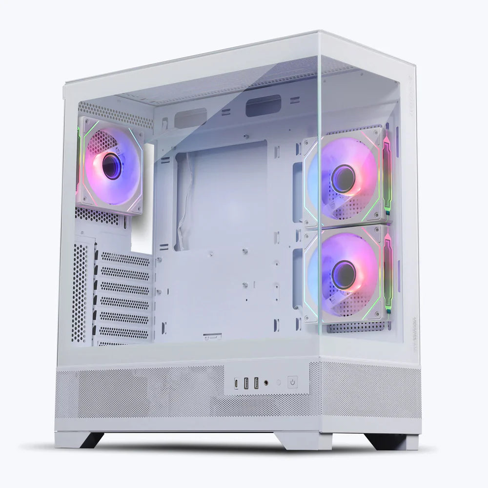 ZEBRONICS Mutant ARGB MATX Mid Tower Cabinet ( White )