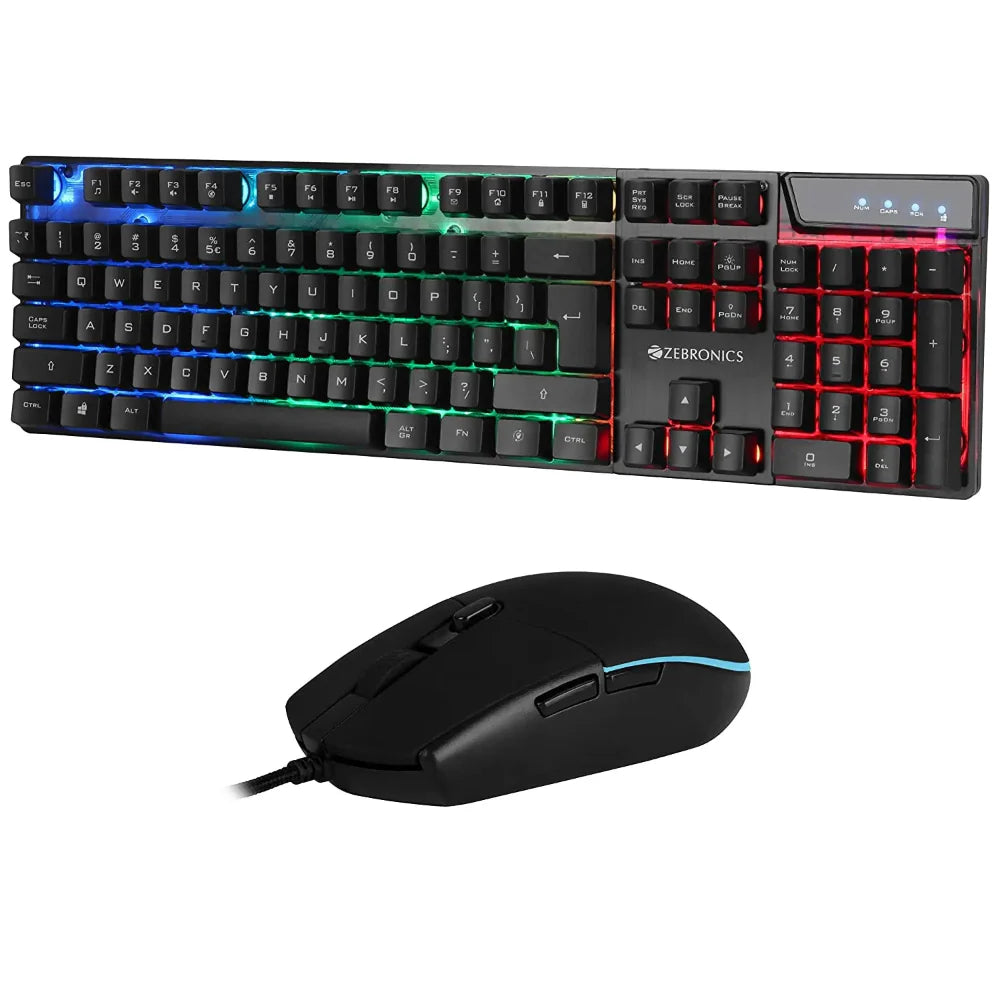 ZEBRONICS ZEB-War Gaming USB Keyboard and Mouse Combo ( Black )