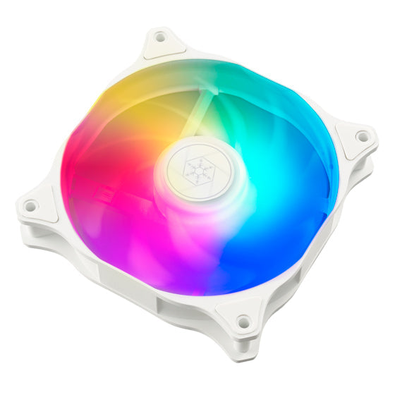 SILVERSTONE Air Blazer 120R 120mm ARGB Cabinet Fan (White) (Single Pack)
