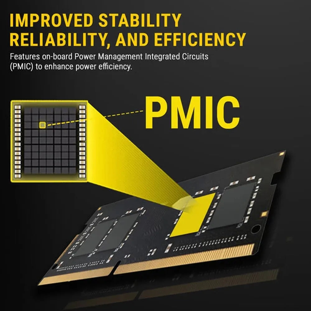 ANT ESPORTS 690 Neo FP 32GB (32GB x 1) 5200MHz DDR5 Laptop RAM (Black) ( CL42 )